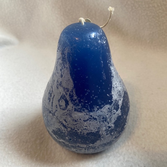 Vance Kitira Ivory Timber Pear Shaped Candle Handcrafted New W/Tag Holiday - Picture 3 of 7